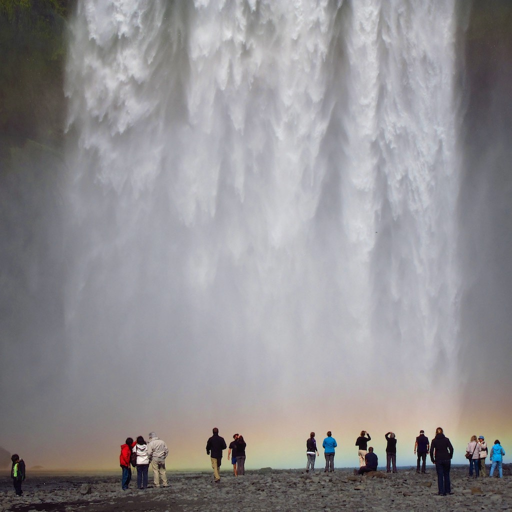 Skógafoss waterfall is situated in the south of Iceland on the Skógá River.